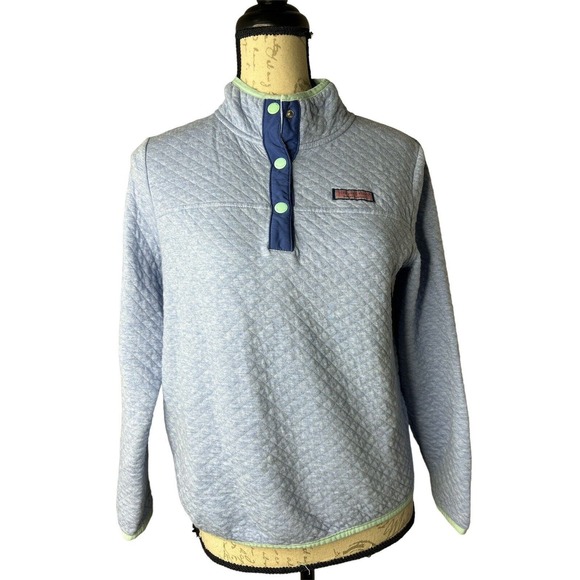 Vineyard Vines - Hydrangea heather quilted classic Shep Shirt Small‎